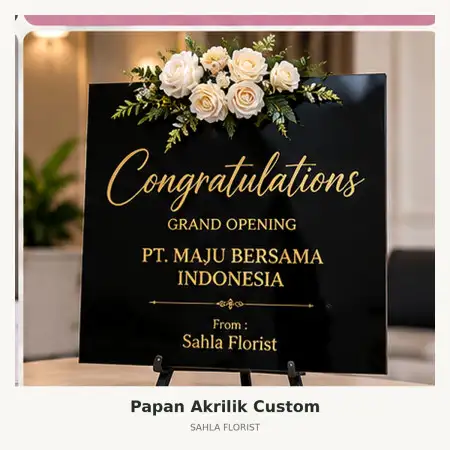 Papan Bunga Akrilik Jayanti
